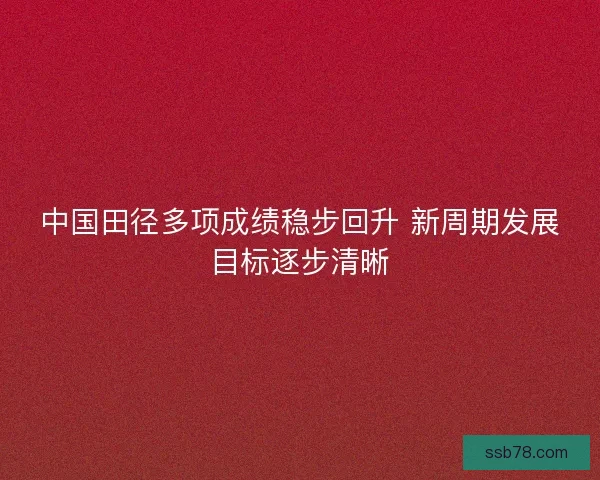 中国田径多项成绩稳步回升 新周期发展目标逐步清晰 中国田径多项成绩稳步回升 新周期发展目标逐步清晰